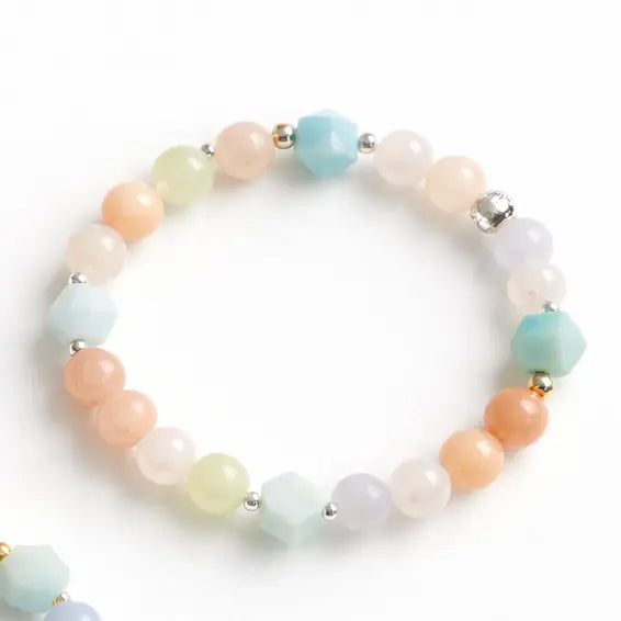 Morganite Bracelet - Pastel Gemstone Bracelet view 4